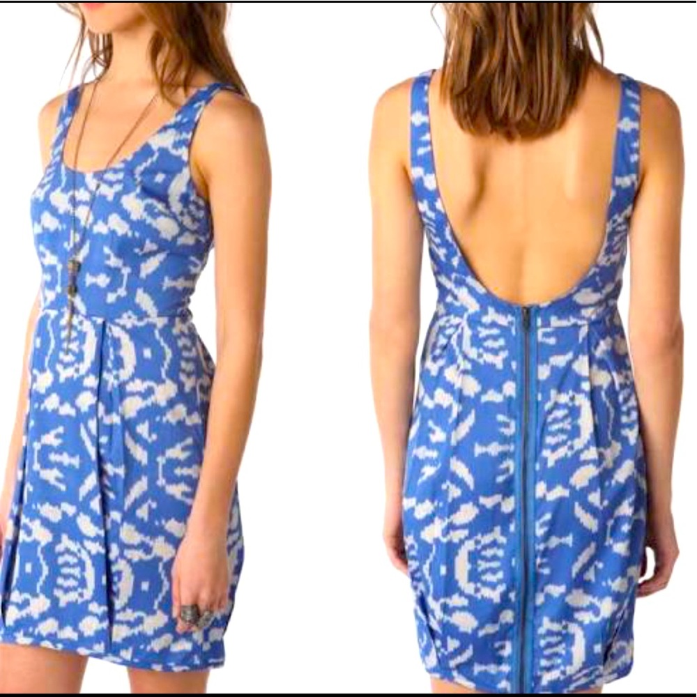 Urban Outfitters- Silence + Noise - blue & white dress